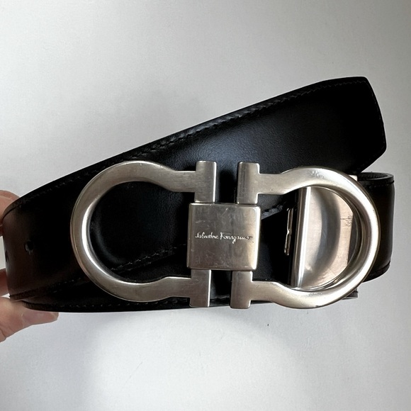 Men’s Ferragamo Reversible & Adjustable Leather Belt - Picture 4 of 6